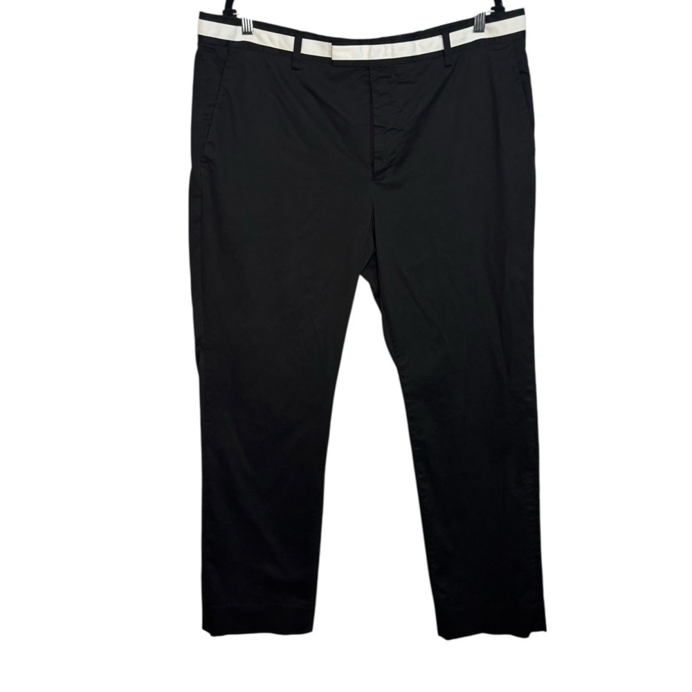 G/Fore Men's Golf Performance Black Pants Slacks Size 38 White Ribbon Waist